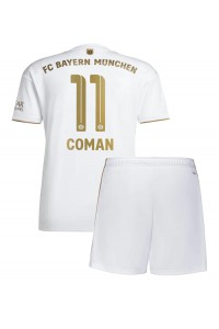 Bayern Munich Kingsley Coman #11 Babytruitje Uit tenue Kind 2022-23 Korte Mouw (+ Korte broeken)